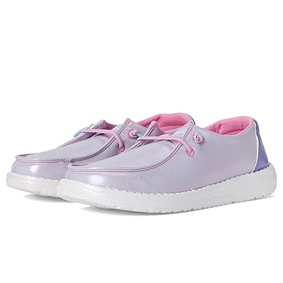 Hey Dude Kids Wendy Iridescent Sparkle (Little Kid/Big Kid) Girls Shoes Purple