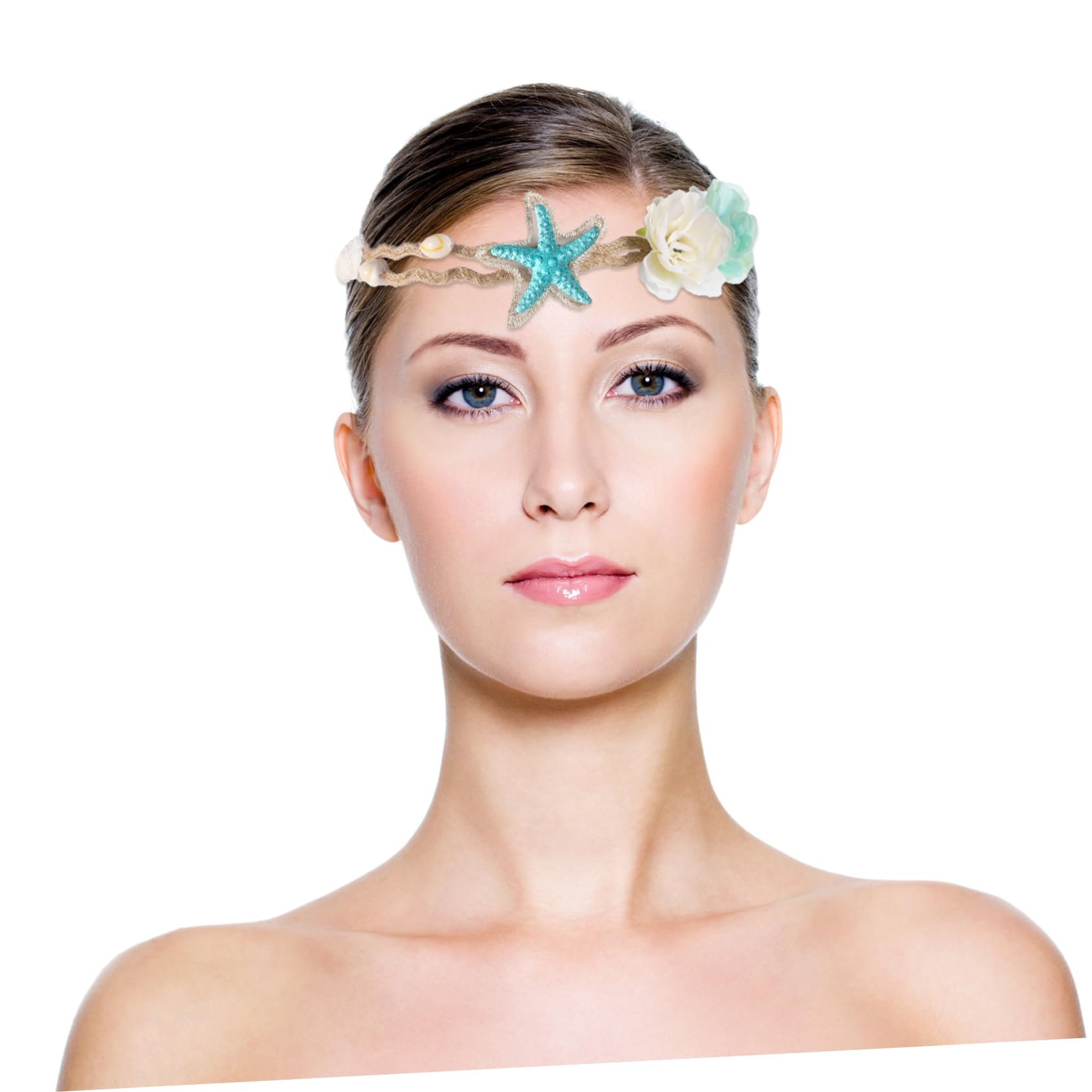 MAGICLULU Lot De 4 Bandeaux Extensibles En Coquillage Style Pour Mariage Plage Accessoires Pour Cheveux Pour Fêtes 2 Pièces X 4