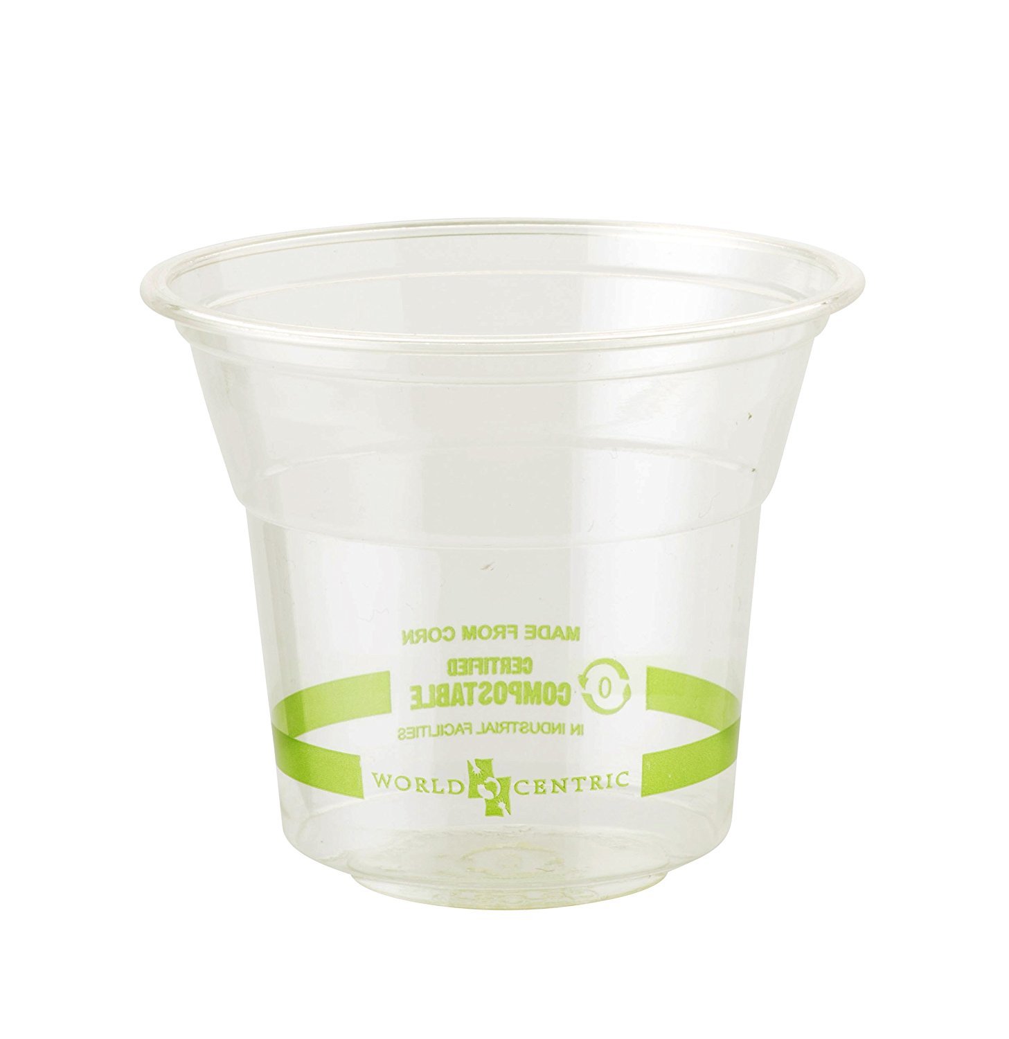 Photo 1 of 100% Compostable Cups by World Centric, Made from Ingeo PLA, for Cold Drinks, Clear, 5 oz (Pack of 2000)