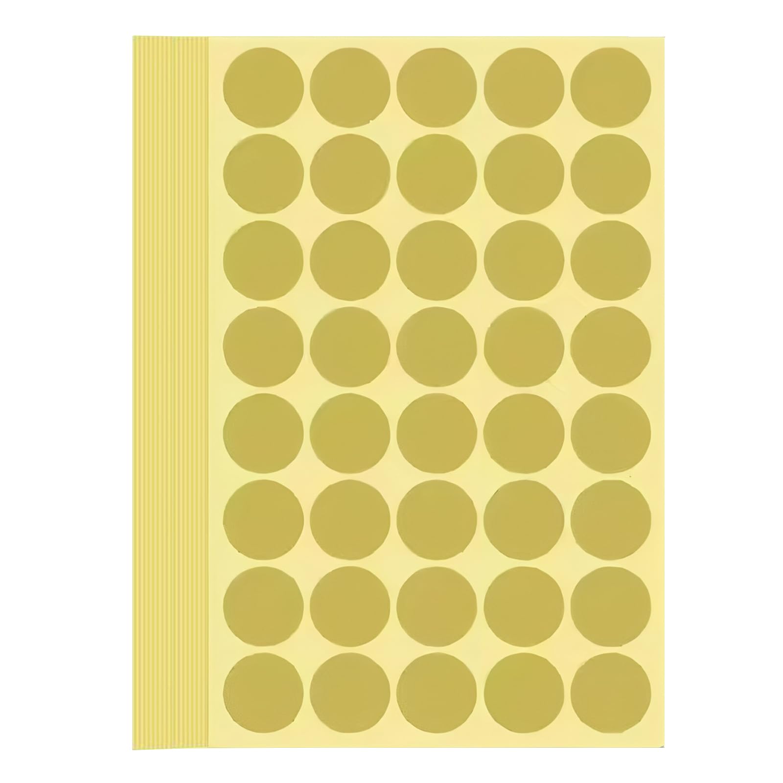 1200 Pieces Coloured Dot Stickers Golden, 25 mm Gold Sticky Round Color Coding Labels, 1" inch Self Adhesive Circle Price Stickers Dot Labels for Office, School, Calendar, Organizing