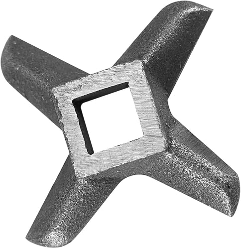 Miniatura 3 de Cuchilla para picadora de carne, en forma de cruz, profesional, de acero, cocina, alimentos, carne, picadora, pieza cortadora (tamaño 8)