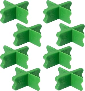 8 Pcs Deck Spacer Tool with 4 Thicknesses Deck Board Spacers, 1/16" 1/8" 3/16" 1/4" Durable Plastic Decking Spacing Tool for Pressure Treated Composite Decking