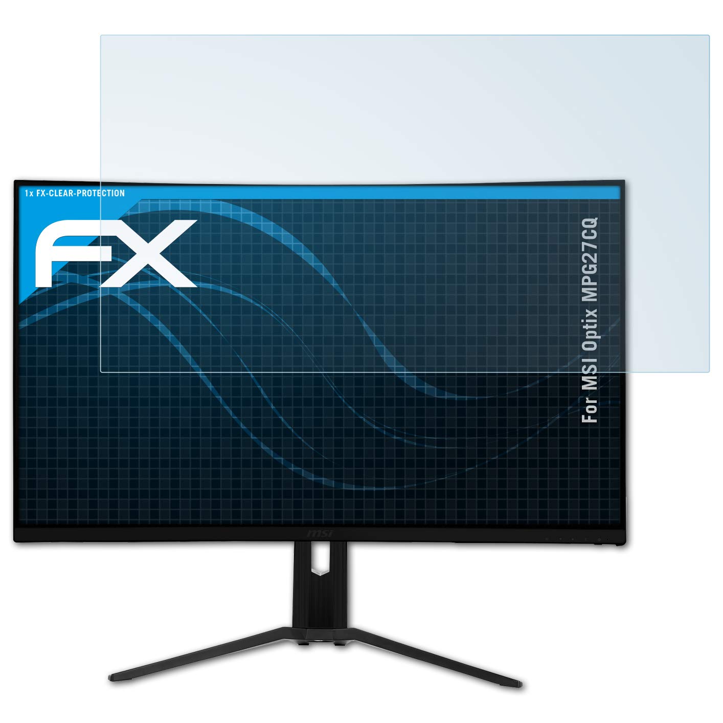 atFoliX Screen Protection Film compatible with MSI Optix MPG27CQ Screen Protector, ultra-clear FX Protective Film