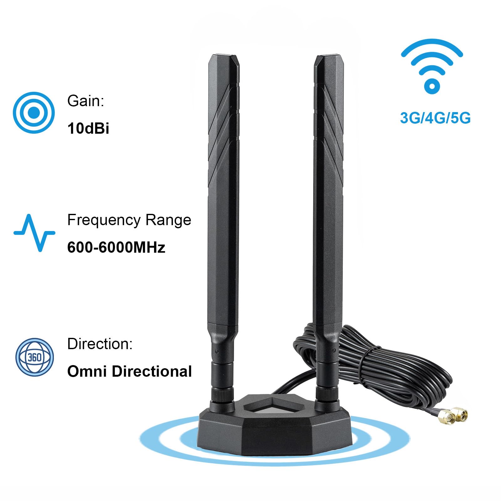 Amazon.com: 9dBi Magnetic Base 4G 5G Wide Band SMA External
