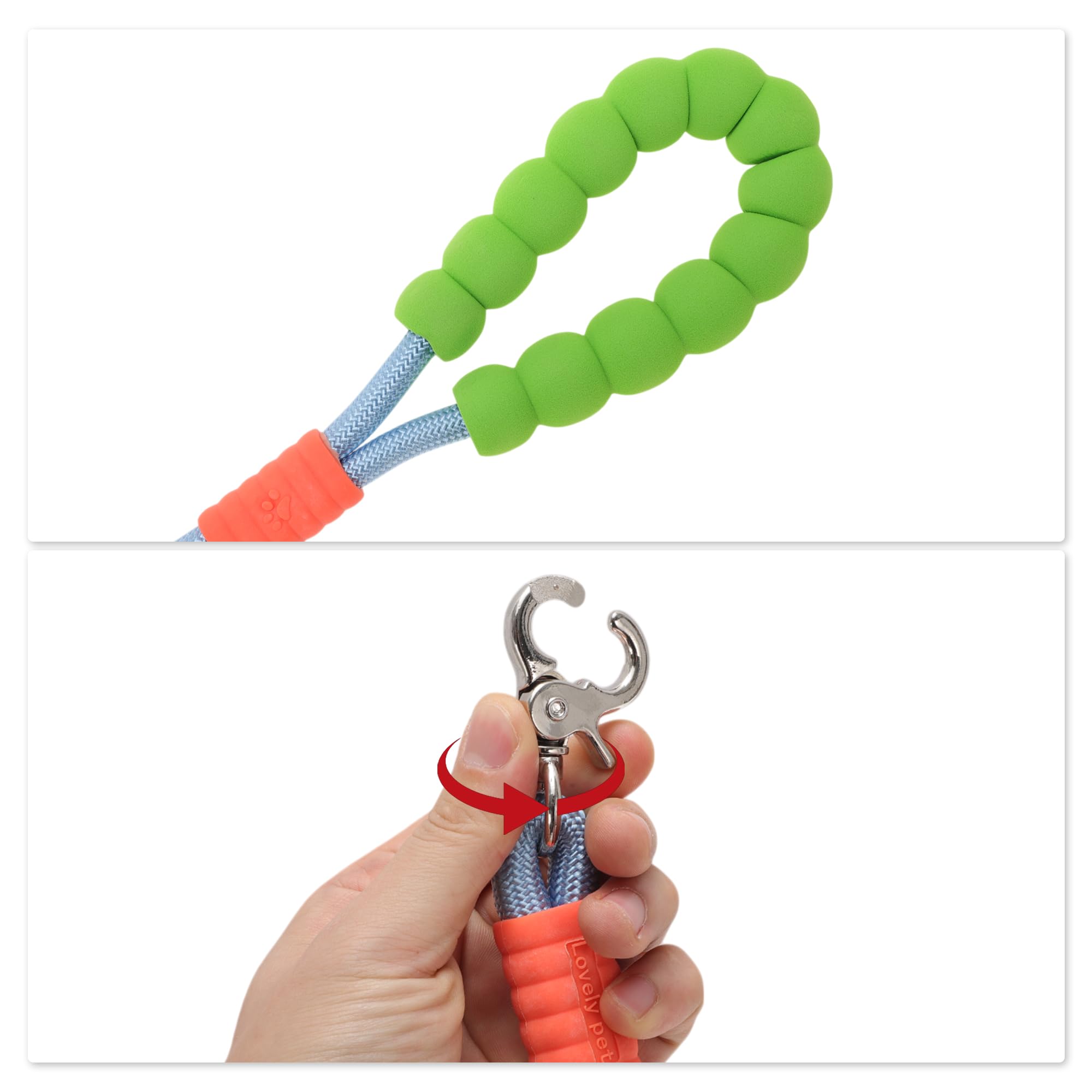 Guinzaglio per Cani Senza Mani, Guinzaglio Regolabile a Tracolla Multifunzione, Guinzaglio da Corsa 3,5m 11,5ft, Guinzaglio per Addestramento Cani, Manico in Schiuma, Blu Verde