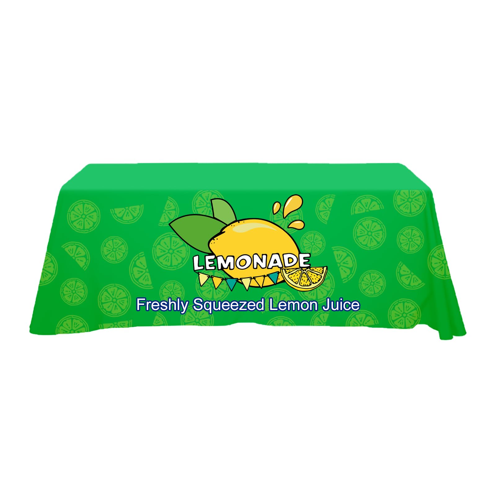 QSUM Custom Table Cloth with Business Logo,Personalized Polyester Spandex Table Cover with Business Logo for Tradeshow Festival Events Customized Tablecove (S-106x88'', Any Color) (S-106x88'')