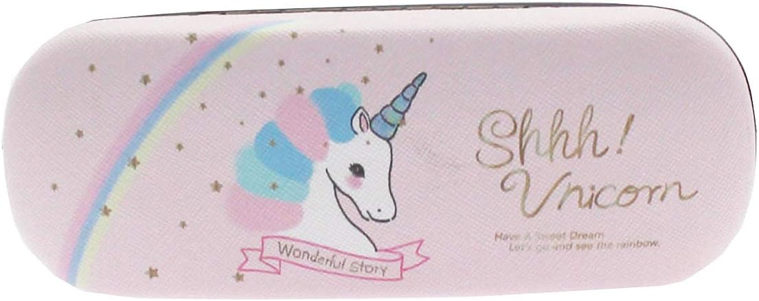 Unicorn Glasses Case Kit with Cleaning Cloth & Eyeglass Pouch Holder Hard Shell image 2