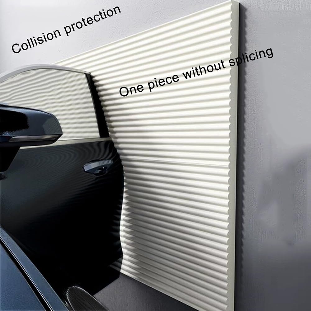 Protection Mur Garage pour Voiture, Mousse Protection Garage Angle Autocollante 1M, NBR Mousse Antichoc pour Protections Murales de Parking, Efficace et Rapide à Poser