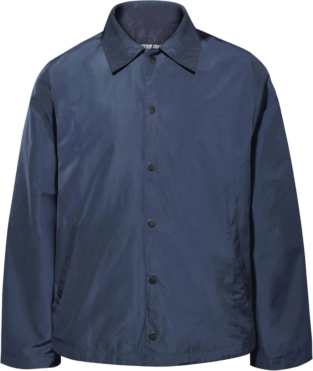 License Champs Men’s Coach Jacket | Nylon Taffeta Windbreaker | Snap Closure | Relaxed Fit | Water‑Resistant Lightweight