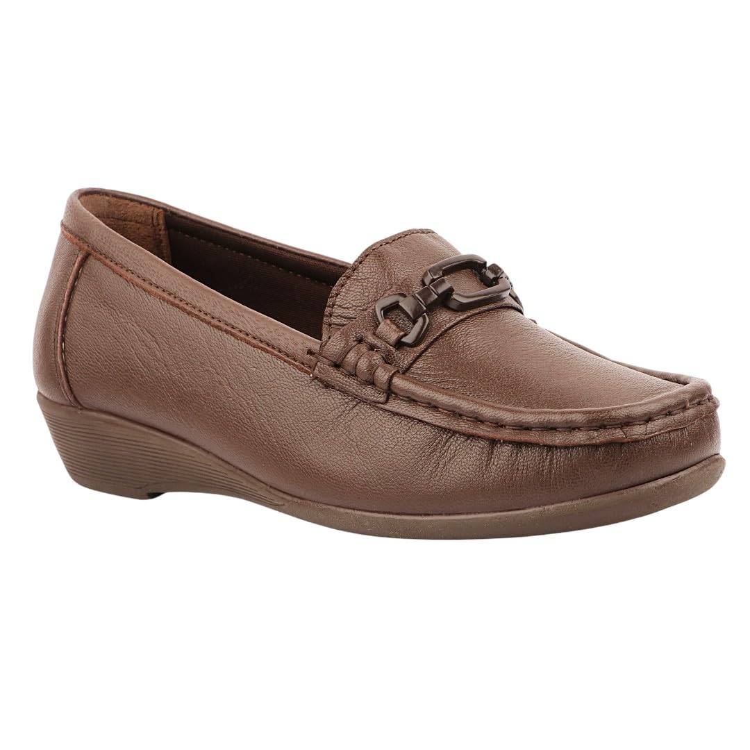 medifeet Women’s Comfort Loafers – Genuine Leather Slip-On Flats with Arch Support & Cushioned Insole-picture-21