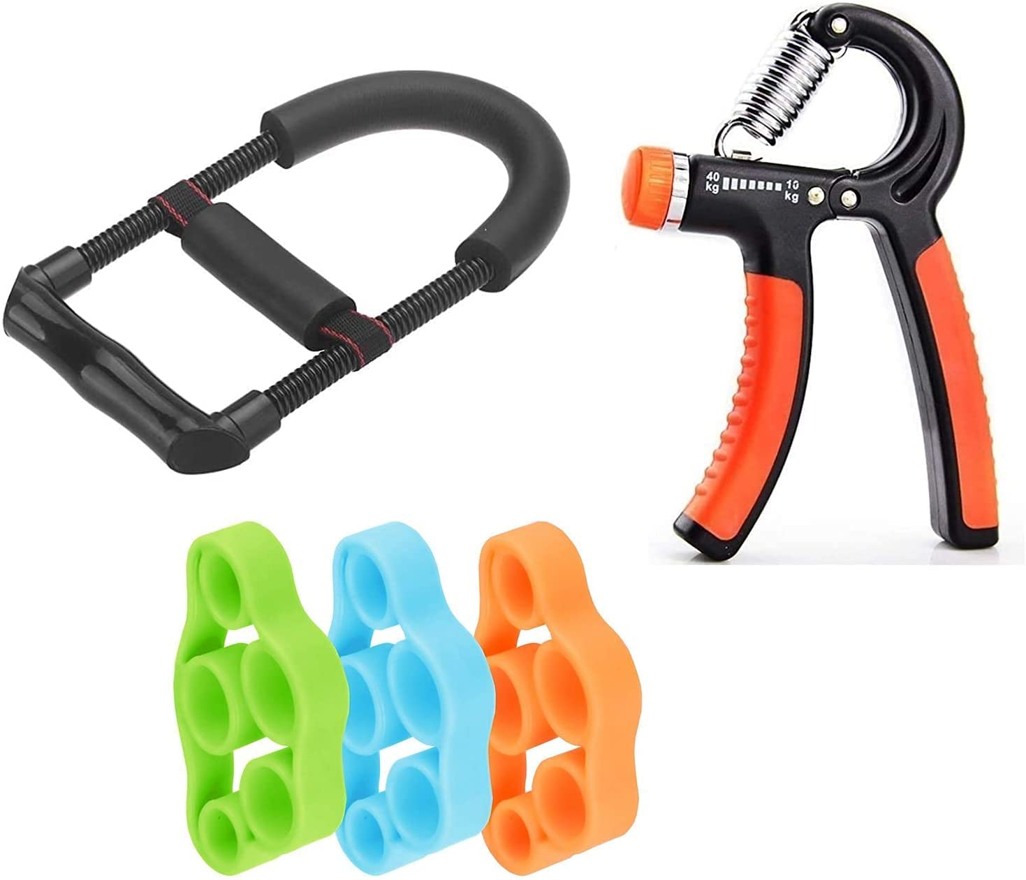 AEREX� Professional 3 Finger Extension Exerciser with Hand Gripper & Forearms Strengthener Exerciser for Gym Workout Strength Trainer Arm Enhanced Exerciser Hand Developer (Hand Exerciser Combo) (B0CJ81ZRD8) Amazon Price History, Amazon Price Tracker