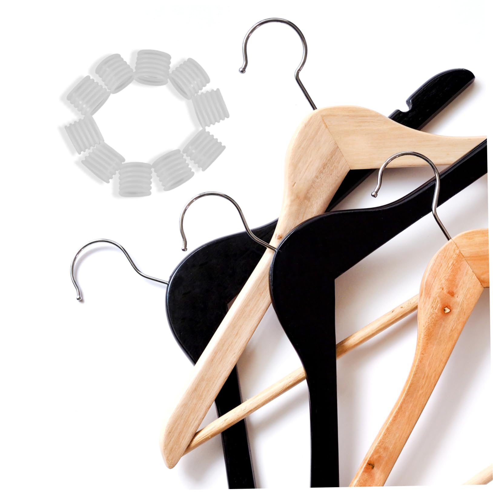 Cabilock 300piezas Fundas Antideslizantes para Perchas De Silicona Agarre para Hangers Accesorios para Ropa para Tiendas y