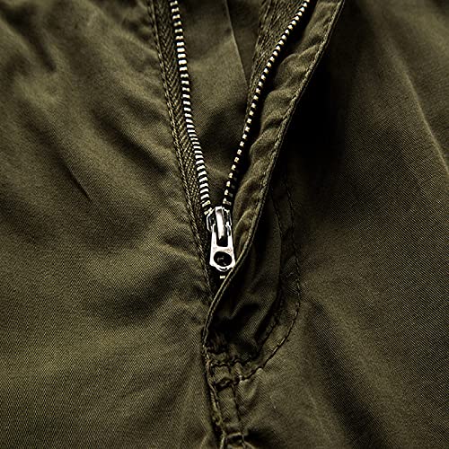 Herenshorts Effen kleur Losse werkkleding met meerdere zakken Rechte mode Comfortabel Casual Veelzijdig Knap - Afbeelding 5