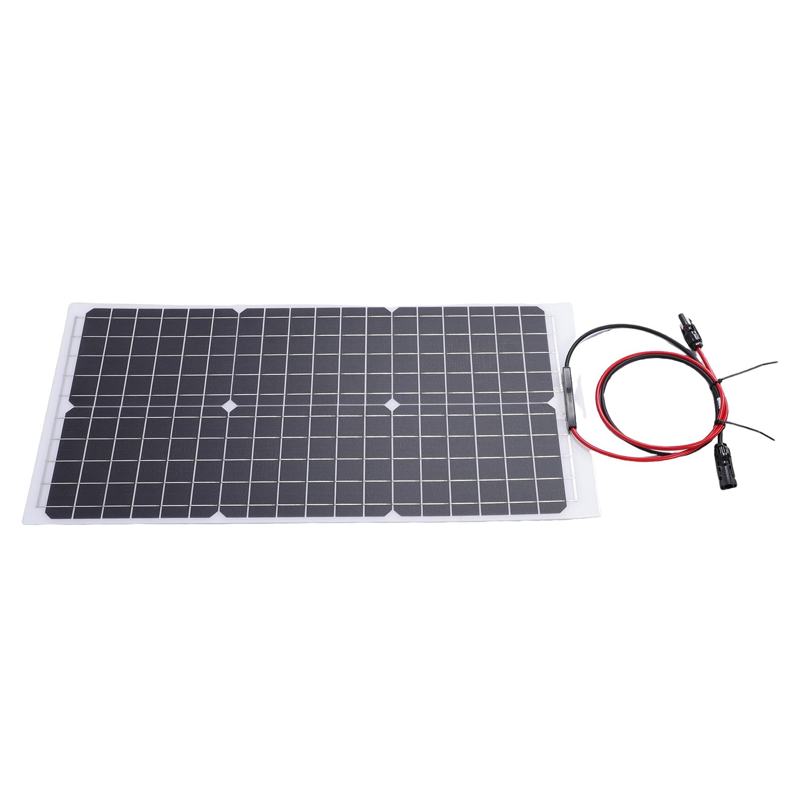 BRRNOO Panel Słoneczny Półelastyczny Monokrystaliczny 30W, Wydajny Panel