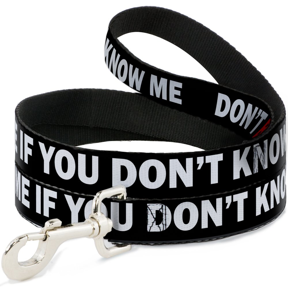 Laisse pour animaux Buckle Down Dl-w30489-w large de 1.5 pouces pour chien