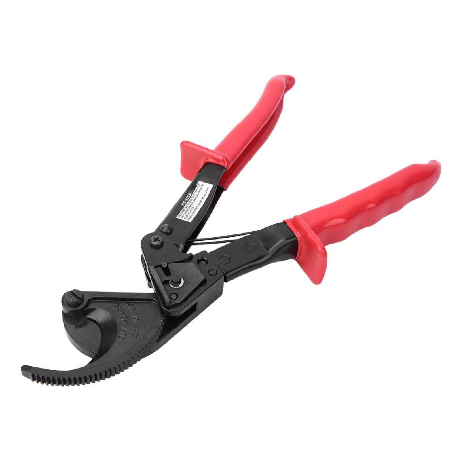 Cortacables, HS-325A Cortacables con trinquete 240 mm² Herramienta de corte de cobre y aluminio con aislamiento HCS, Cortacables con trinquete corta cobre(HS-325A)