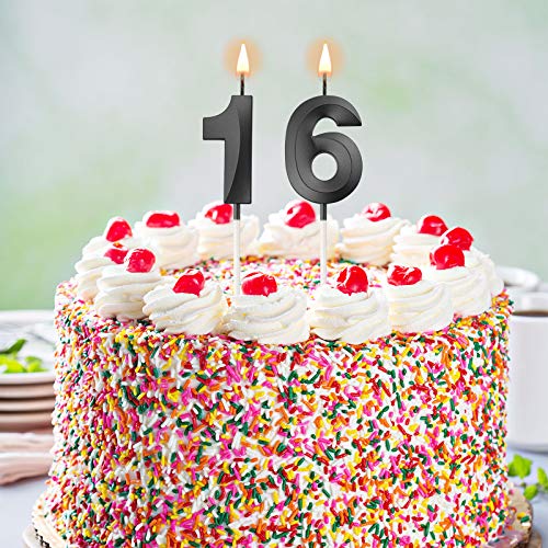 image for BBTO Birthday Candles Numeral Candles Cake Topper Decoration for Birth