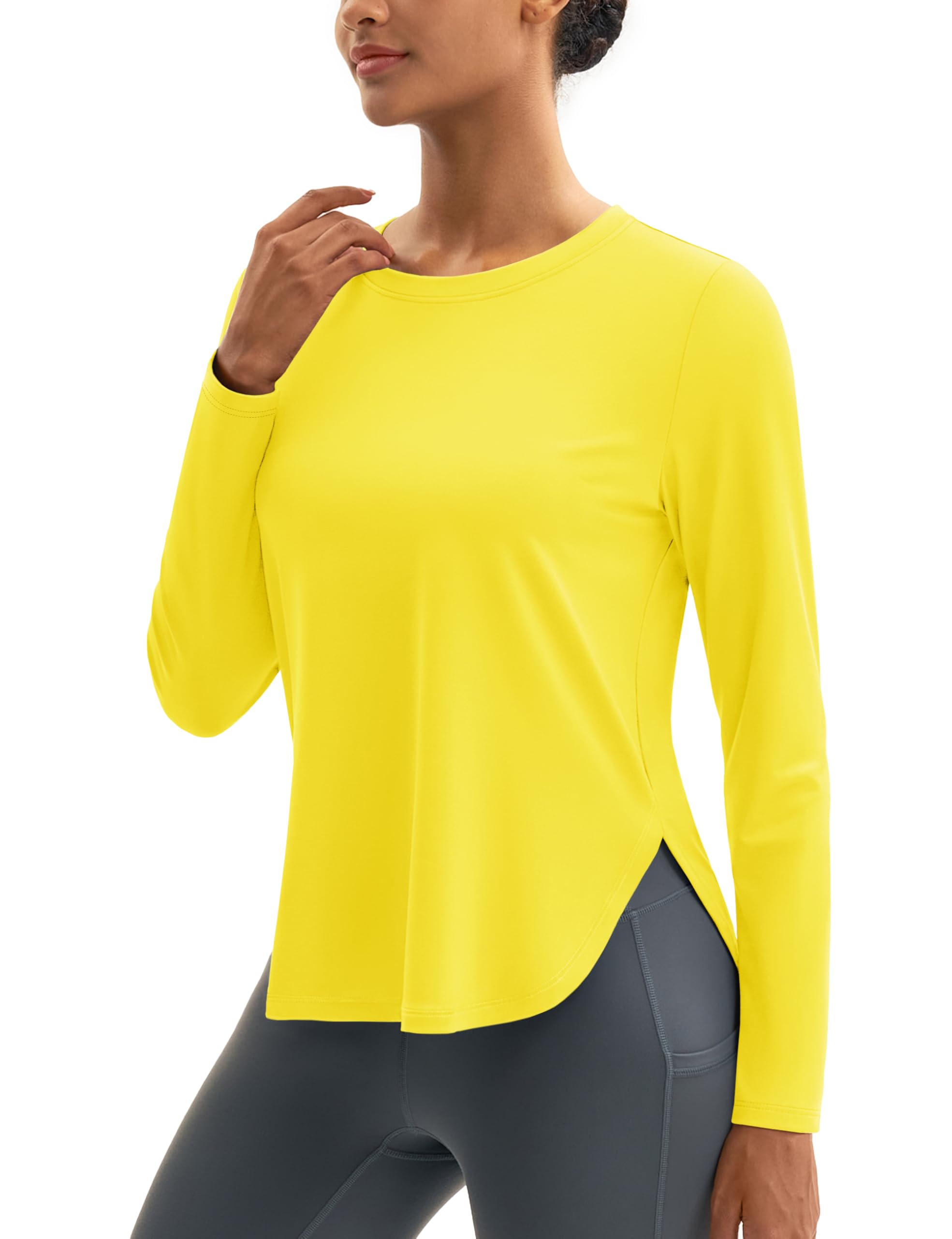 MAGCOMSEN Women's Sun Shirts SPF Long Sleeve Workout Tops Athletic UV Protection UPF 80+ Quick Dry T Shirt