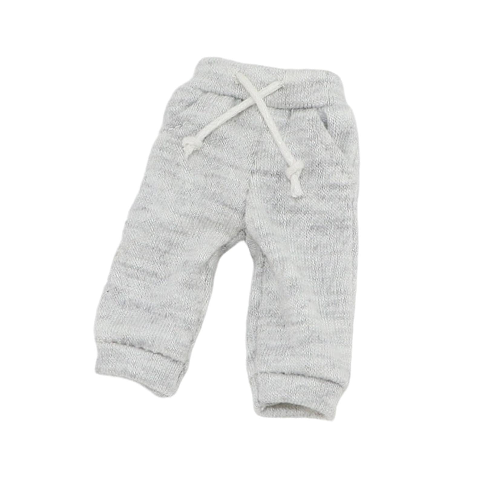 Oshhni 1/12 Scale Miniature Male Doll Clothes Clothing Sportswear for 6 inch Action Figures, Gray