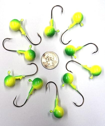 Catchmore Fishing JigHeads 58 oz 10 JigHeads (2 paquetes de 5) Hecho en Estados Unidos Uso con Minnows, Wyandotte Worms, etc.