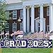 Ticuenicoa GRAD 2025 Yard Signs 120x20 Inches, Graduation Lawn Sign with Fireworks, Cap & Balloons, Purple Backdrop for Outdoor Decor