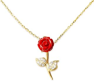 Daughter Christmas Gifts, Red Rose Necklace Gift Set, 925 Sterling Silver, Necklaces For Women, Daughter Gift From Mom, Daughter Gifts, Birthday Gifts For Her, Gifts For Women, Jewelry For Women, Gifts for Her on Christmas, Christmas Gift for Daughter