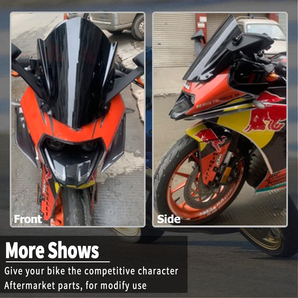 Amazon | Lorababerバイクスポーツフロントフェアリングフロントガラス