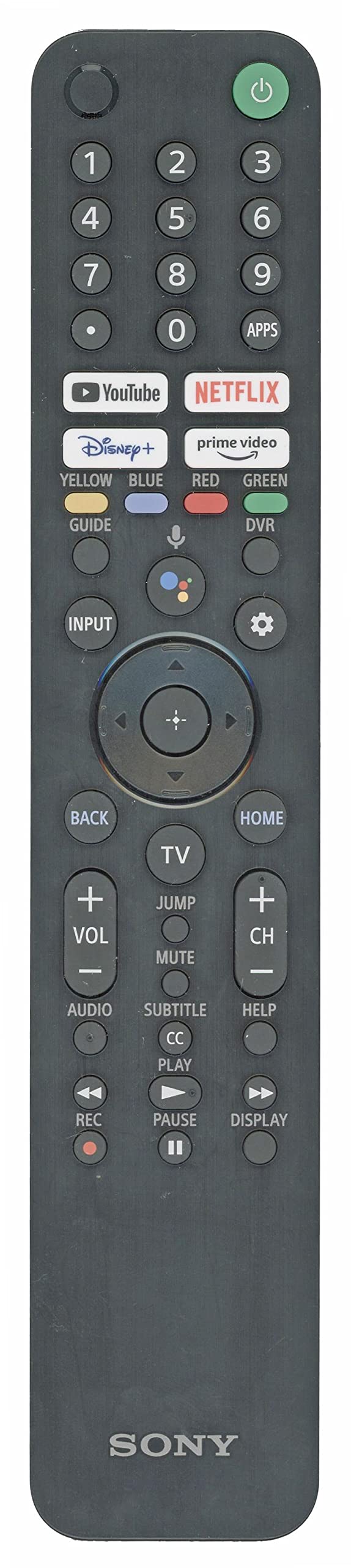 OEM Replacement for Sony RMF-TX520U Smart Voice Remote Control Compatible with TV Models Bravia 1-009-952-11 KD-43X80J KD-43X85J KD-50X80J XR-50X90J XR-50X94J XR-55A80J XR-55A84J XR-77A80CJ By ANDERIC