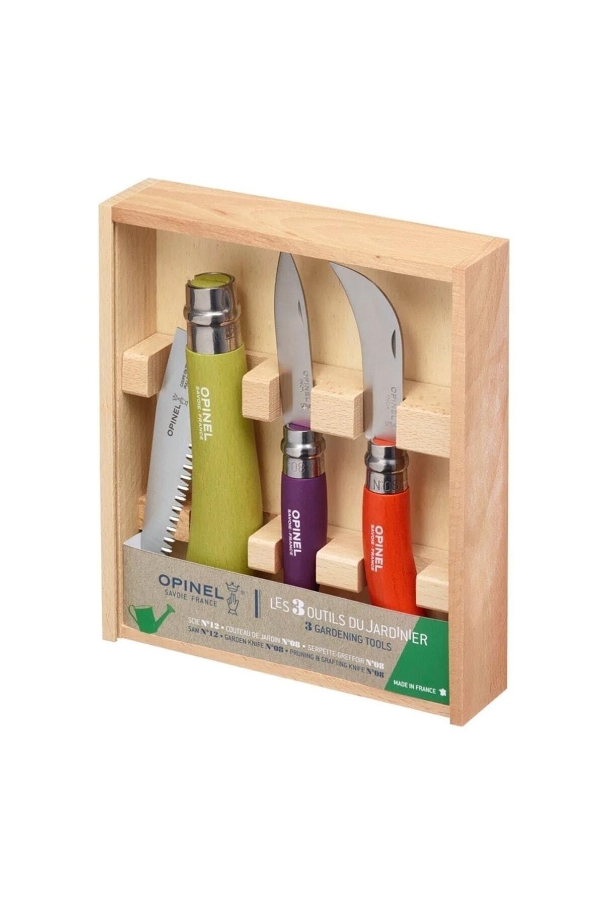 Opinel Garten-Set Werkzeuge des Gärtners, 3-teilig
