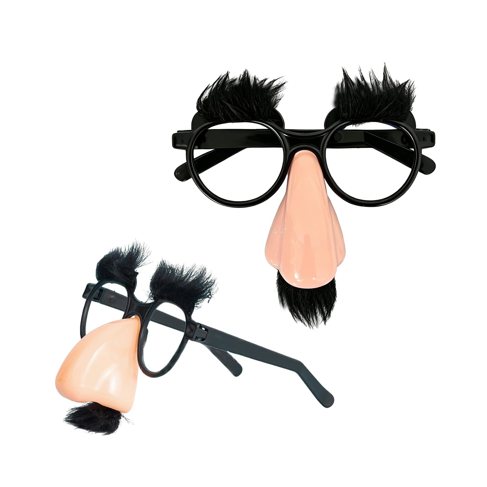 2pcs Funny Disguise Glasses with Mustache Big Nose Eyebrows for cosplay