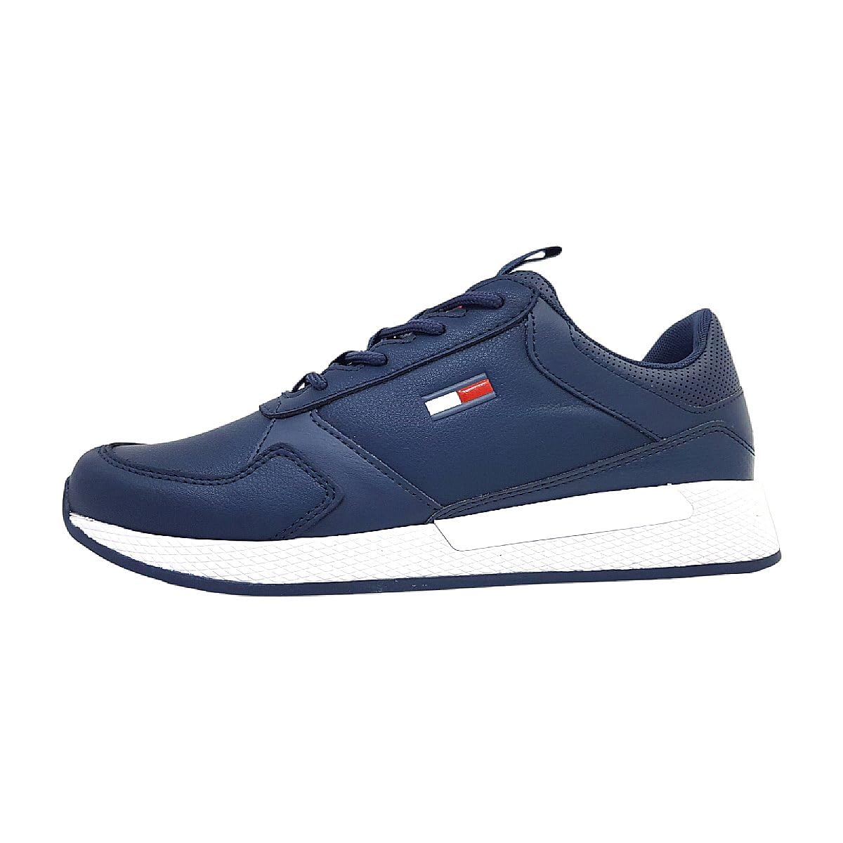 Tommy Hilfiger Blue Polyurethane Men Sneaker - EU40/US7