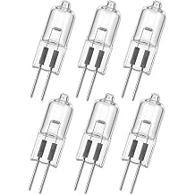 6 Pack 30W 6V Halogen Microscope Bulbs with G4 Bi-Pin Base Replacement for B400A B400B T400A T400B B490A B490B T490A T490B 2-Pin Halogen Lamp for Microscopes, Laboratory & Medical Lighting