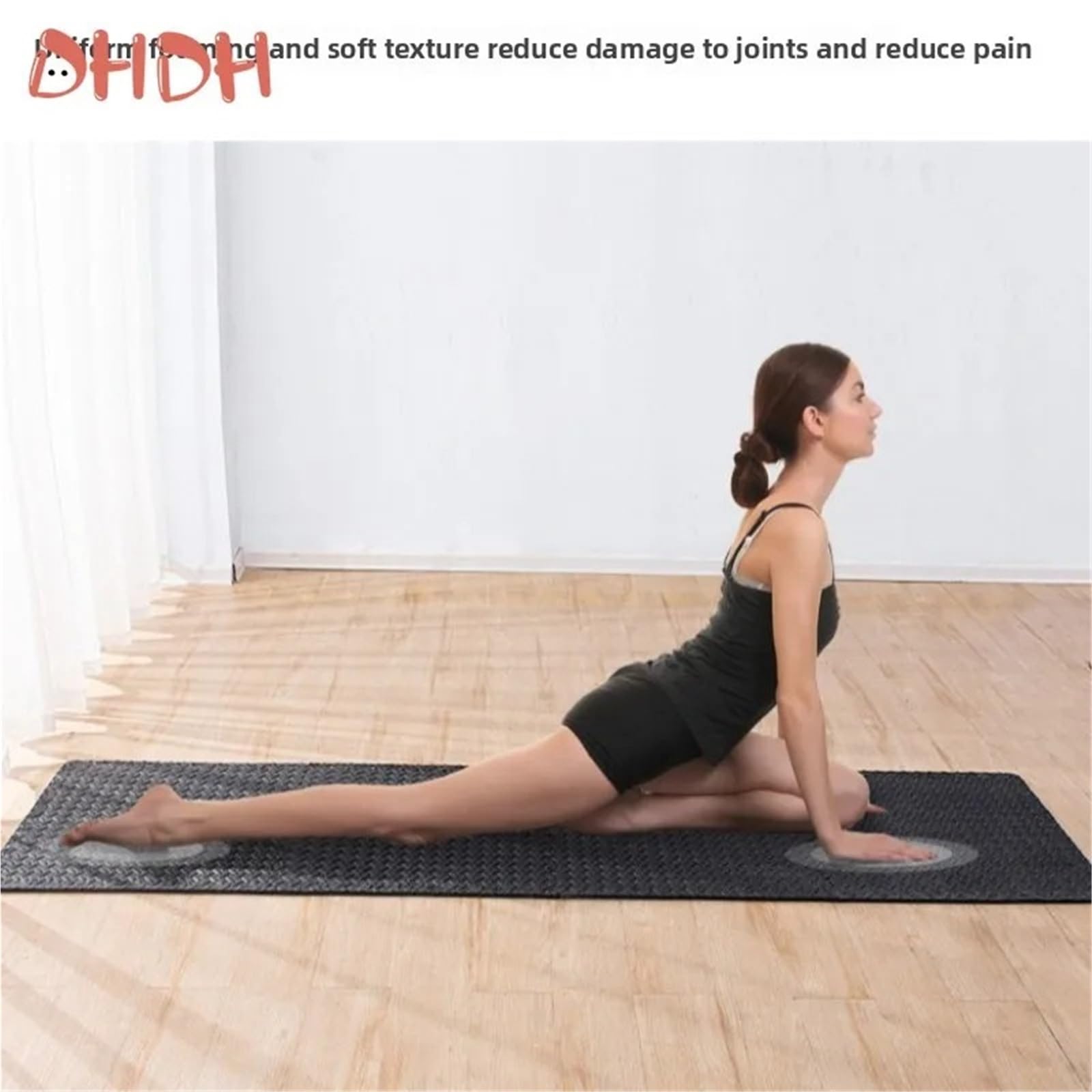 Tappeto Da Fitness A Puzzle Tappetino da pavimento antiscivolo in gomma ad incastro for esercizi a casa di sollevamento pesi yoga