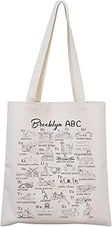 Brooklyn Alphabet Tote Bag Brooklyn Lover Gifts Brooklyn Welcome Bag Brooklyn Souvenir Gift