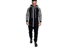COOFANDY Grey Onesie Adult