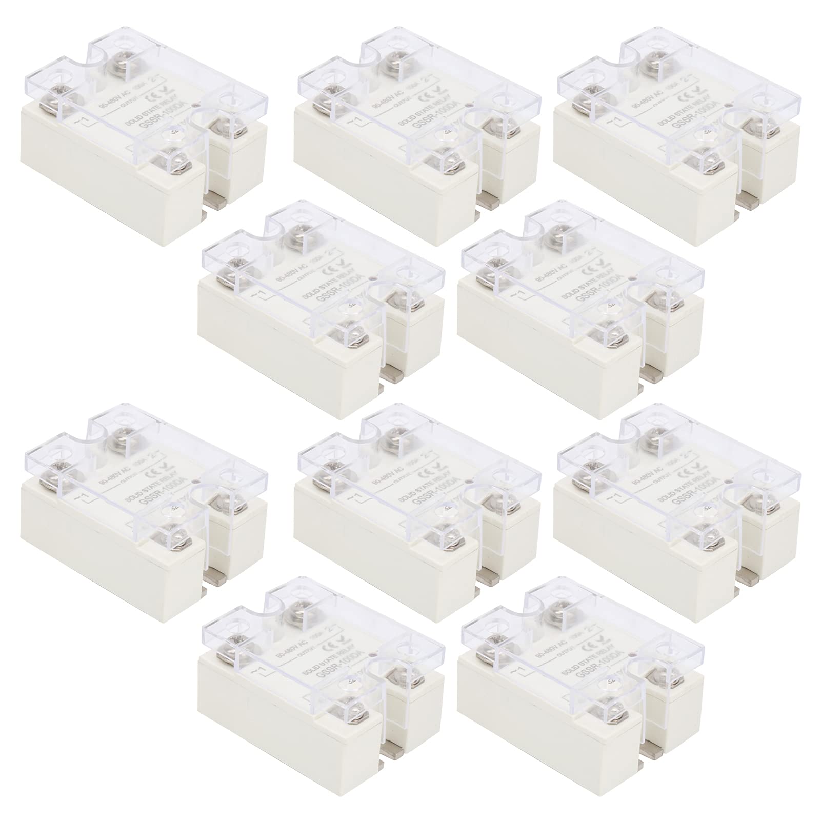 10 Piezas 100A DC Control AC SSR para Controlador de Temperatura