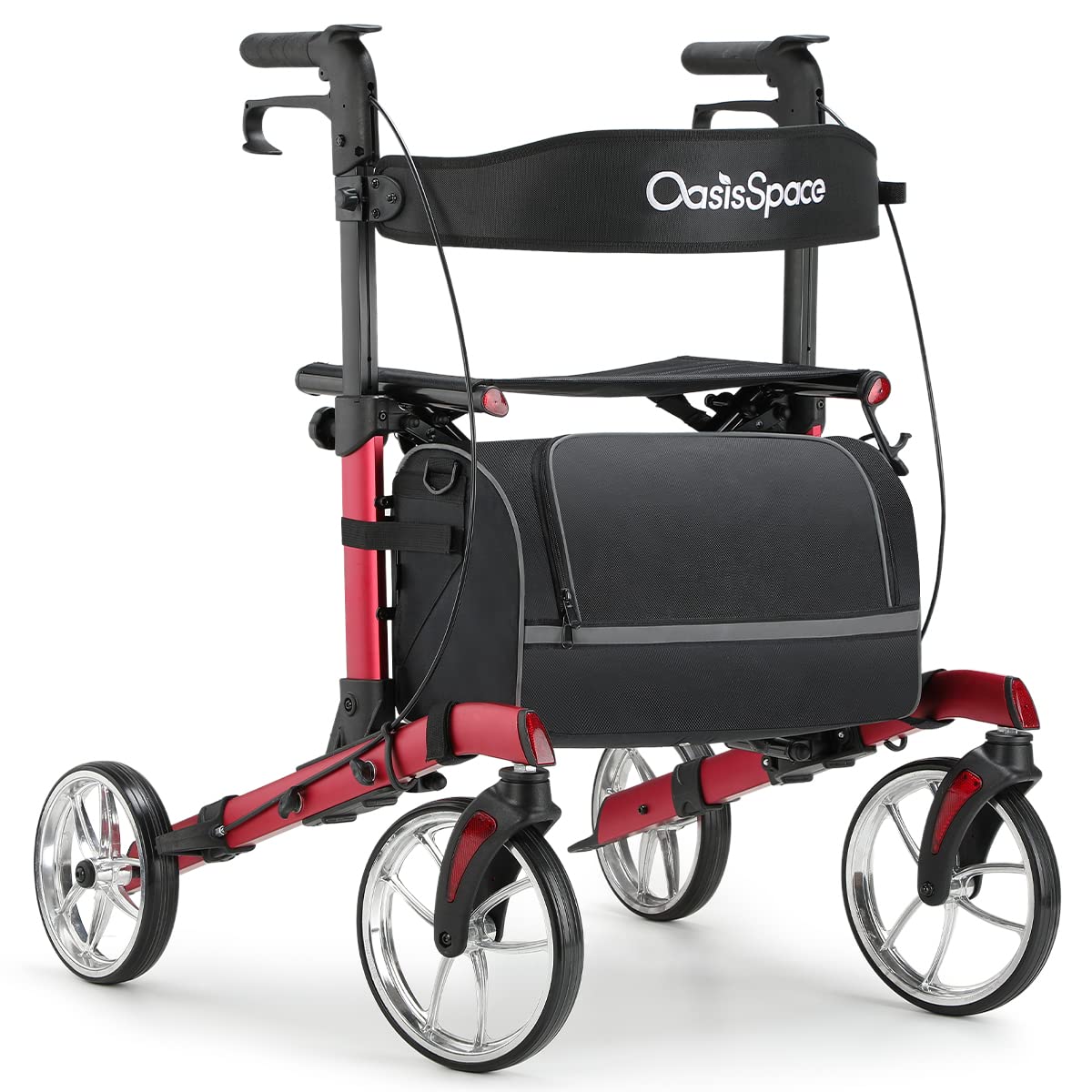 OasisSpace Rollator Walkers for Seniors, Rollator Walker with Seat 10