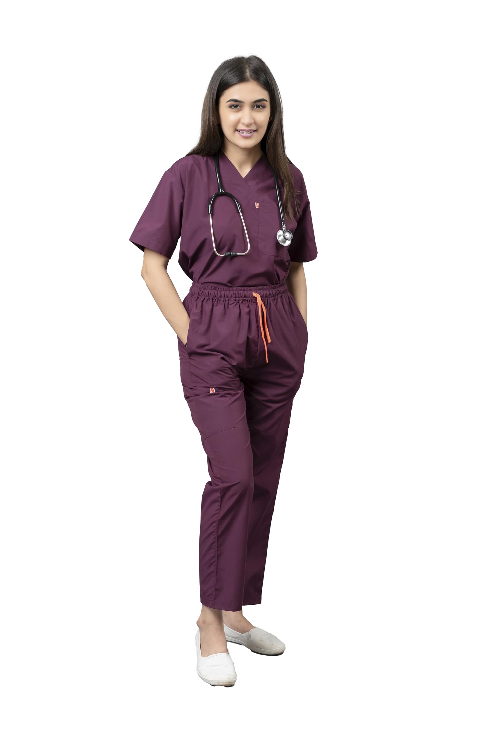 See full amazon price history chart for VastraMedwear Womens V Neck Half Sleeves Scrub Suit | 6 Pockets Medical Scrub Top & Pant | Uniform for Doctors, Nurses, Dentists & Healthcare Professionals (Wine, XXL) VastraMedwear Womens V Neck Half Sleeves Scrub Suit | 6 Pockets Medical Scrub Top & Pant | Uniform for Doctors, Nurses, Dentists & Healthcare Professionals (Wine, XXL) (B0BSV6F96V) Amazon Price History, Amazon Price Tracker