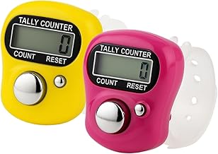 RAMNJI Mantra Jaap Mala Digital Counter Tally Counting Machine Finger Portable Hand Mini Ring Tasbih Misbaha -Different Use Naam Mantra Jaap Cricket Umpire Multi-Color (Small Tally Counter-2)