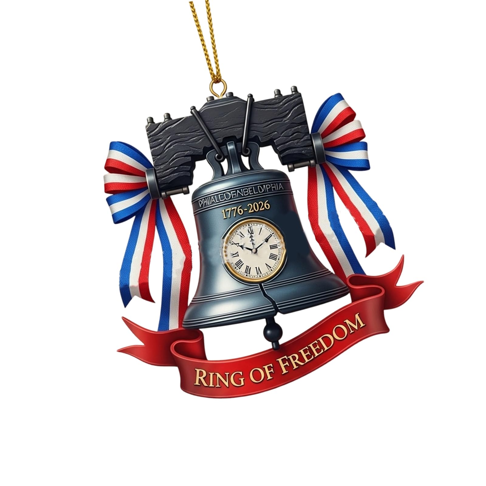 Unique Decorative Acrylic Bells Souvenir 250th Anniversary Party Supplies Commemorating History Commemorative Bells Ornament