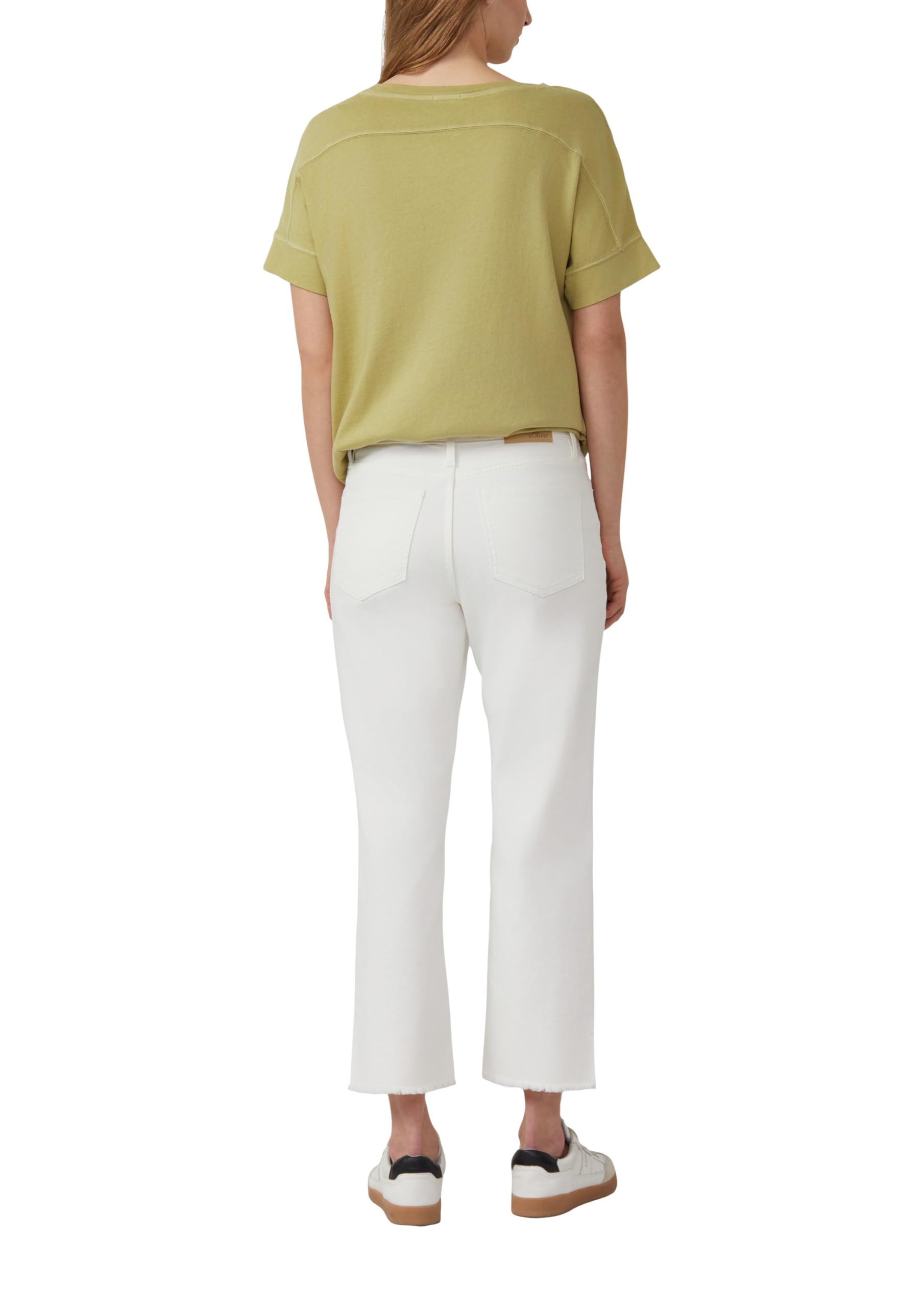 s.Oliver Damen Cropped Jeans, Straight Leg Cropped Jeans Karolin/Regular Fit/Mid Rise/Straight Leg