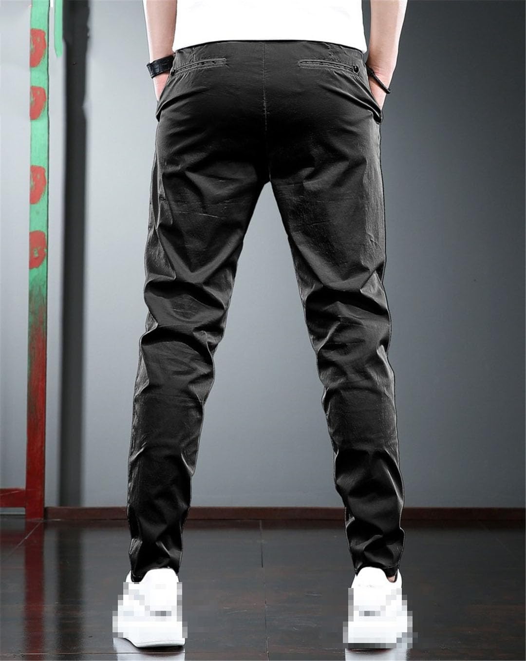 Vogrtcc Pantaloni Casual da Uomo Pantaloni Leggeri Slim Fit