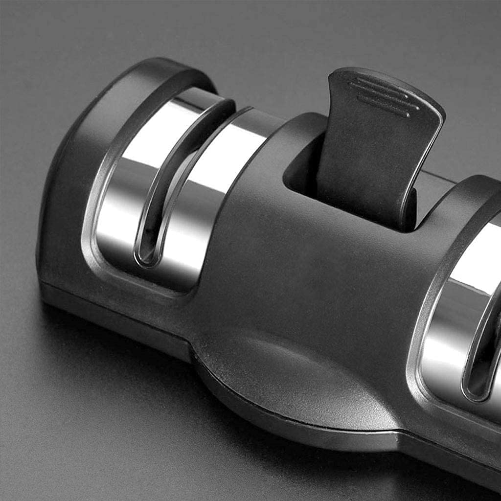 Affilacoltelli da Cucina con Base Antiscivolo, Strumento di affilatura a 3 stadi Aiuta a ripristinare e Riparare Il Bordo delle Lame, i calcolatori Ideali for coltelli