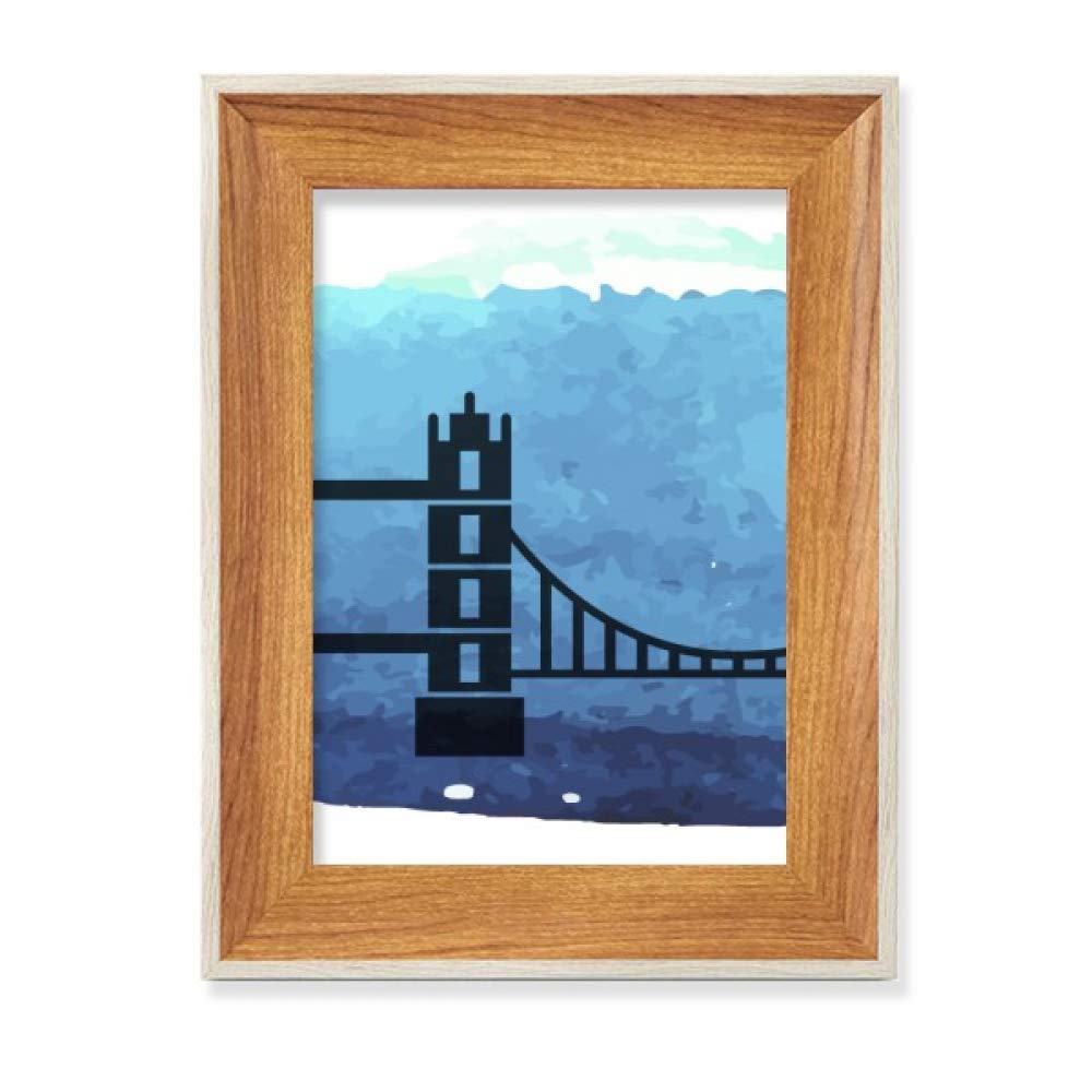 Cadre photo de bureau Londres en bois, l'idée cadeau pour passionné de voyage