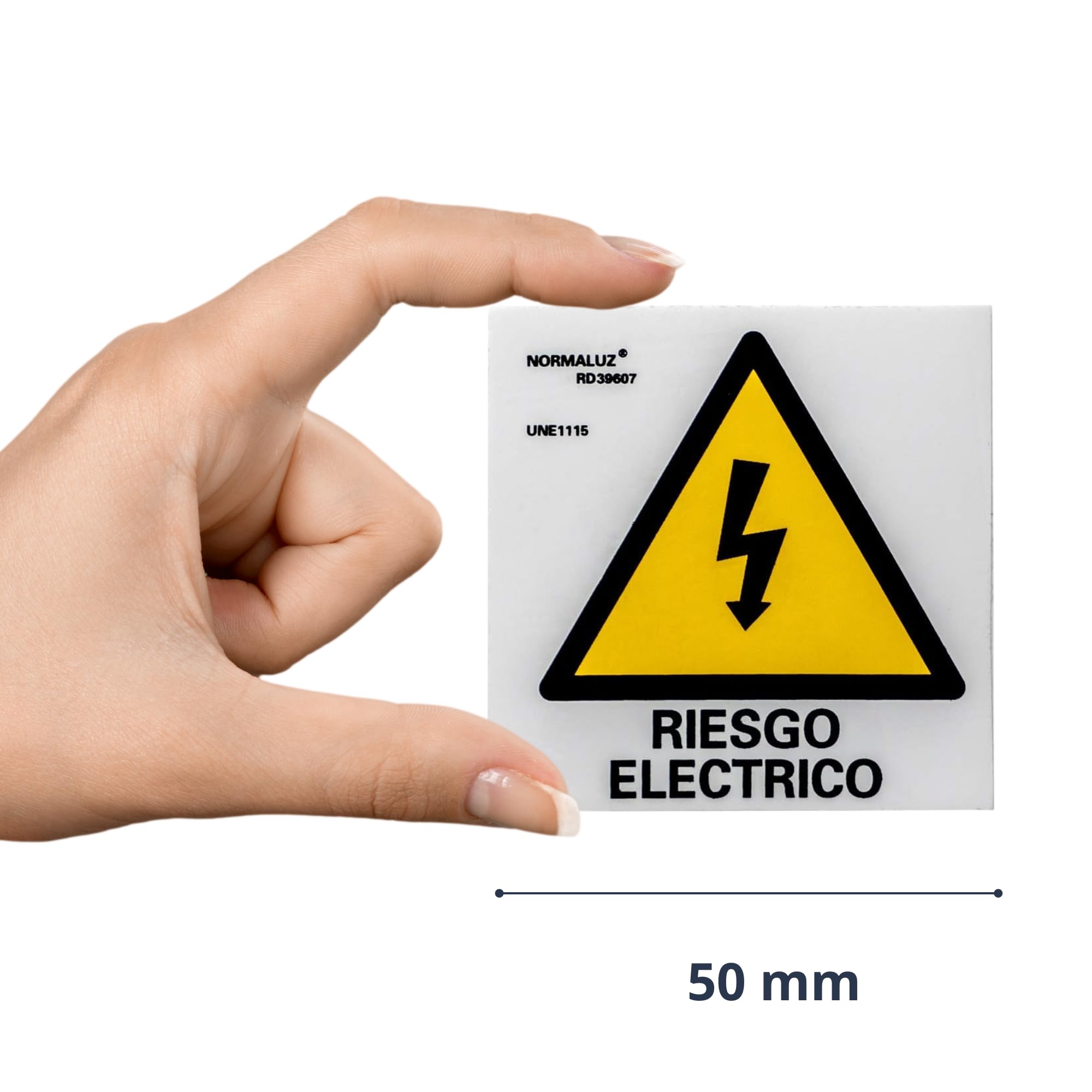 KIT DI 6 ADESIVI -Adesivi di pericolo elettrico - Warning- Pittogramma