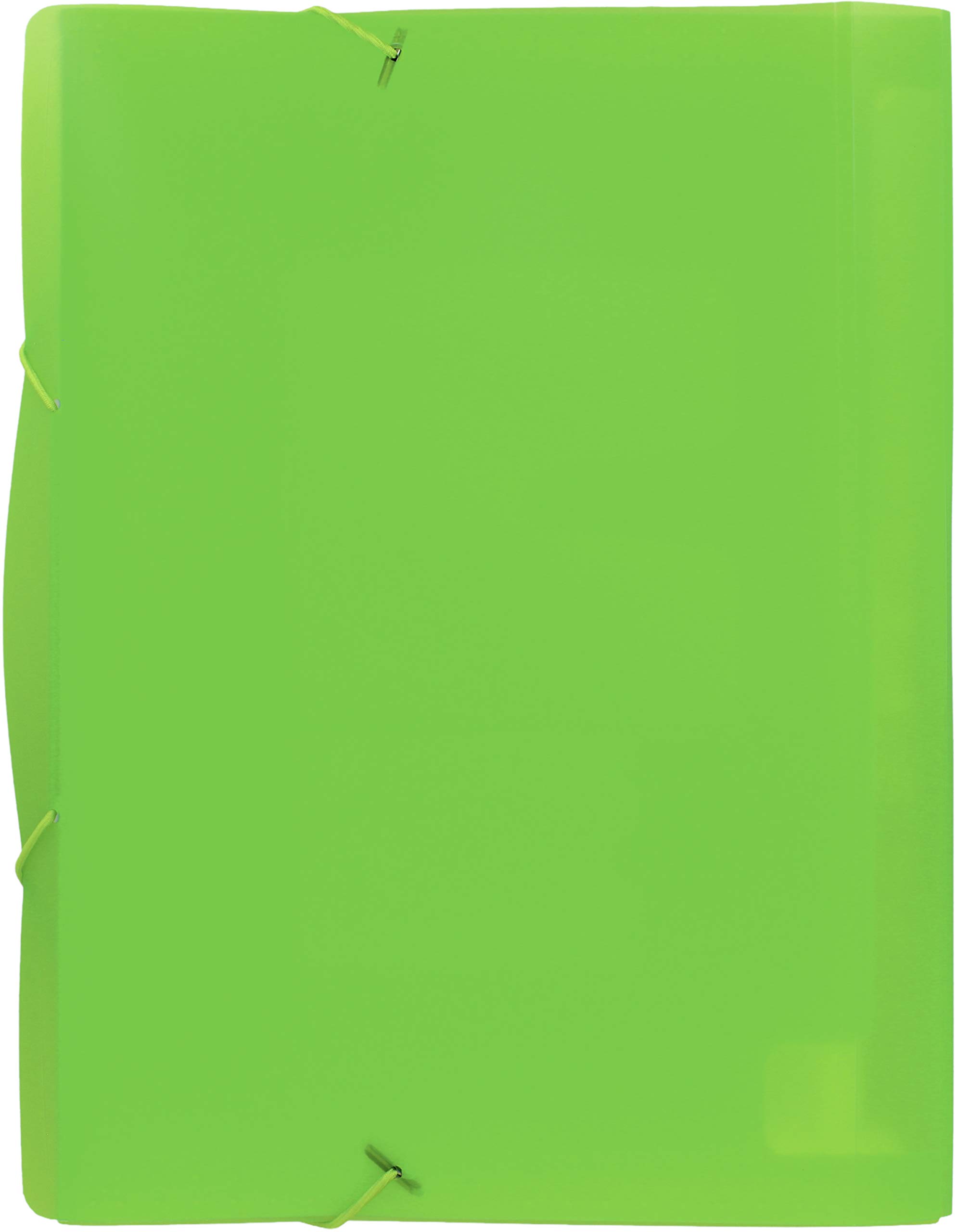 Grafoplás 2960820 Serie Xs Raccoglitore a soffietto con elastici, Verde, Folio