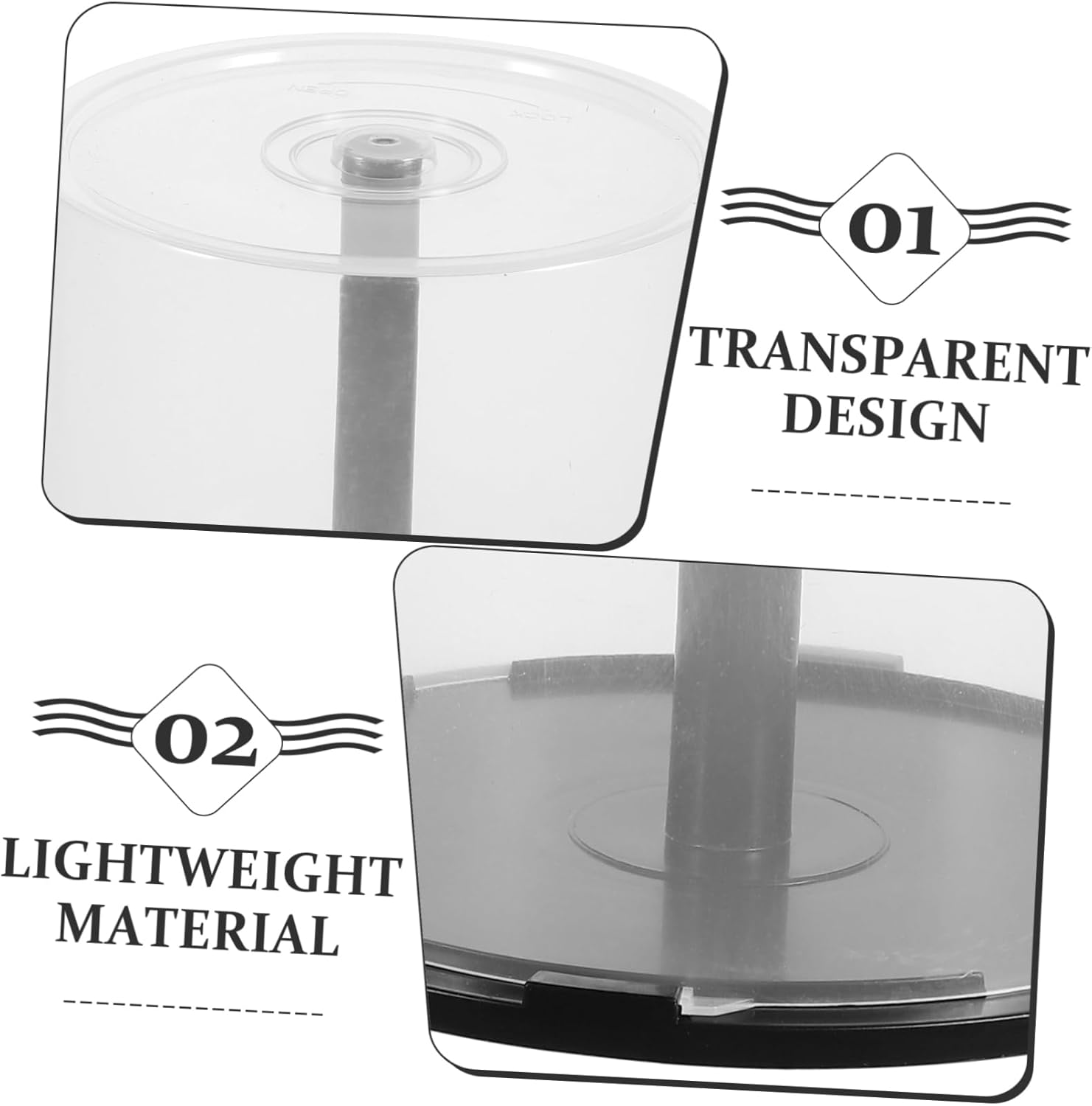 4pcs Portable Cd Storage Case Reusable Material Sturdy DVD Storage Box Cd Holder Case for Travel Car Home