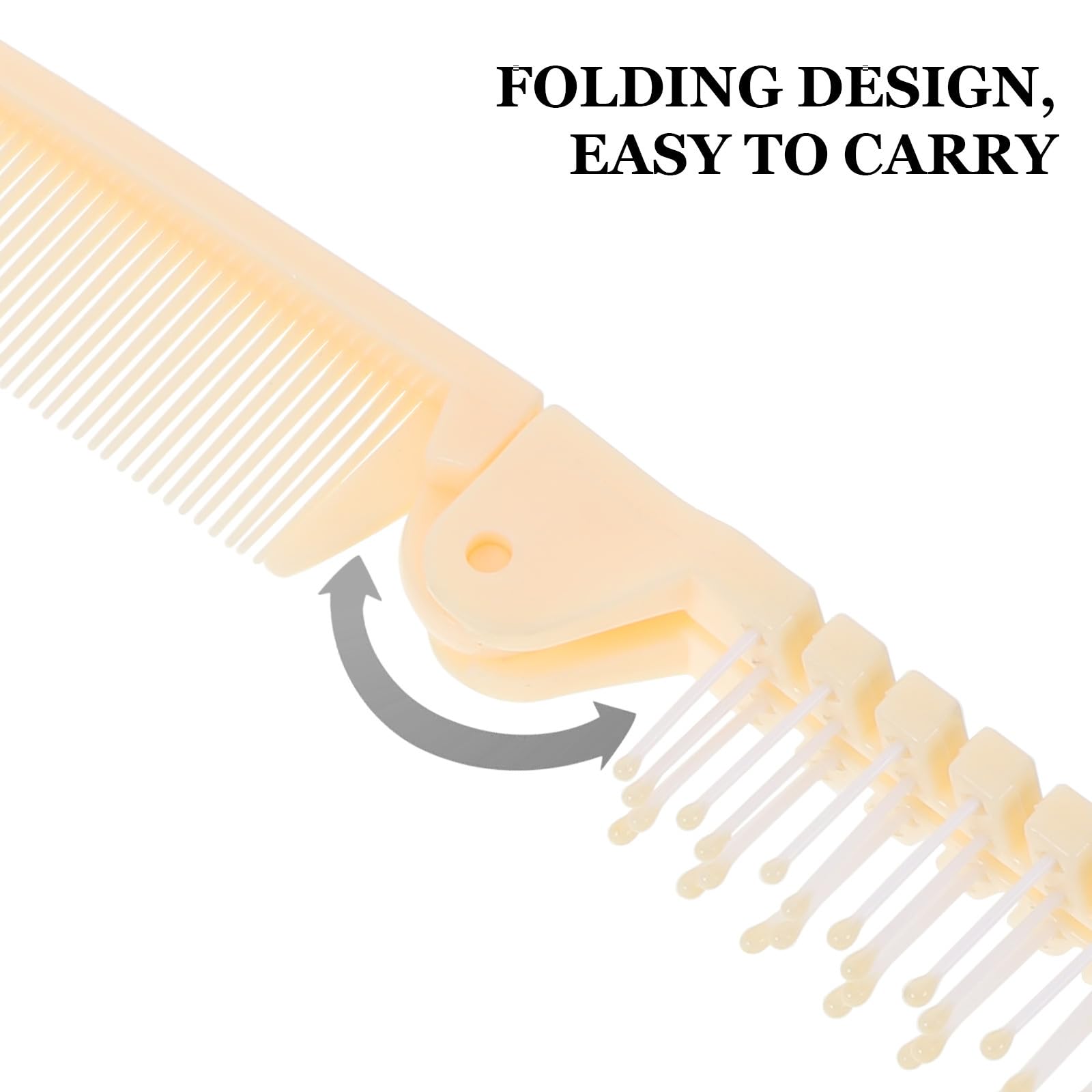 Toyvian Lot de 30 Peignes Pliables Anti-frisottis en Plastique Portable Compact Design pour Voyage et Travail Accessoires Coiffure pour Femmes et Filles
