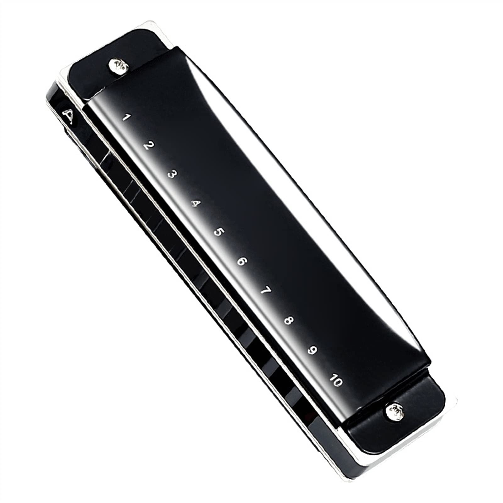 Standard Mundharmonikas Mundharmonika 10-Loch-Tonart C Für Professionelle Darbietung Anfänger Kinderharmonika (Color : Bk-G Key)