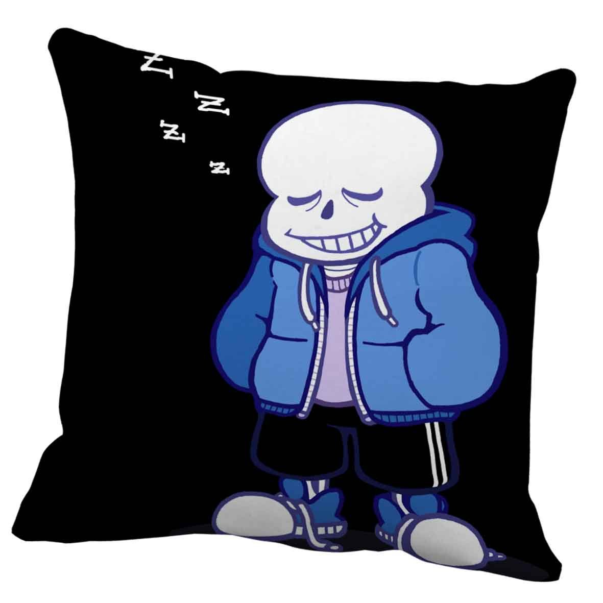 Sans Undertale Ghost Man Cushion Pillow Case 18"x18"